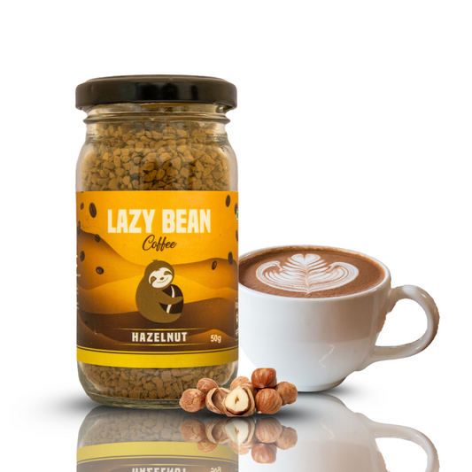 Lazy Bean Hazelnut Flavoured Instant Coffee (50g)