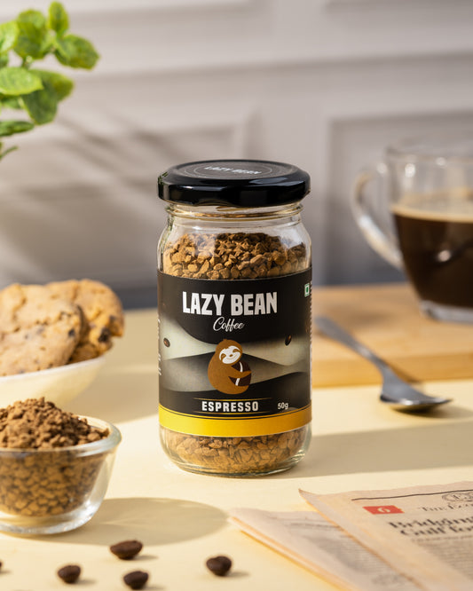 Lazy Bean Espresso Flavoured Instant Coffee (50g)
