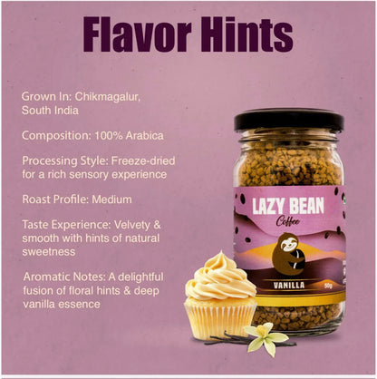 Lazy Bean Vanilla Flavoured Instant Coffee (50g)