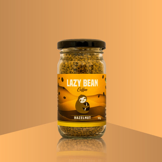 Lazy Bean Hazelnut Flavoured Instant Coffee (50g)